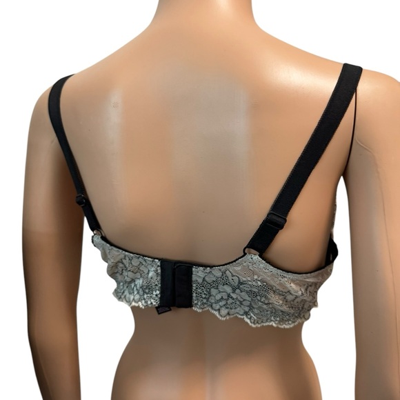 Victoria Secret Dream Angel Push Up Underwire Elegant Lace Trim Cream Bra 38D - Picture 4 of 8